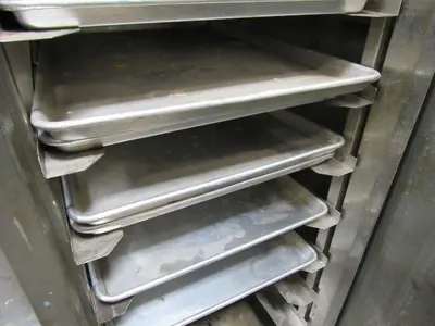Wear Ever 3 Door Rolling Bakers Tool Storage Drying Soap Curing Rack W/ Trays
