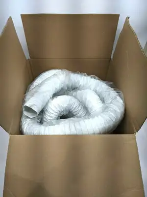 New | in-Stock FLEXHAUST WHITE HOSE 2.5” ID X 25’ FEET Hoses | Maverick Industrial Sales #1115306