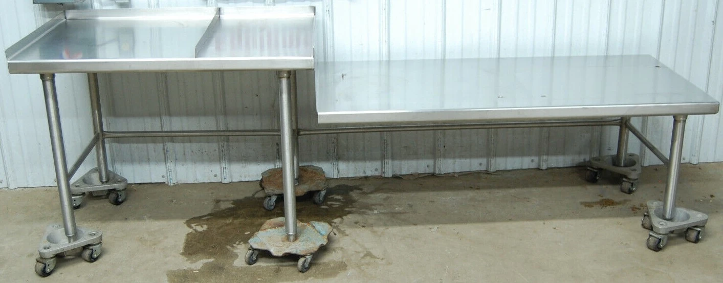 142-0828 93" x 26" Stainless Steel Heavy Duty Equipment Table