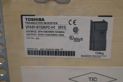 NEW TOSHIBA VFAS1-6132KPC-H1 (R11) ADJUSTABLE SPEED DRIVE 150HP STOCK S-268-A