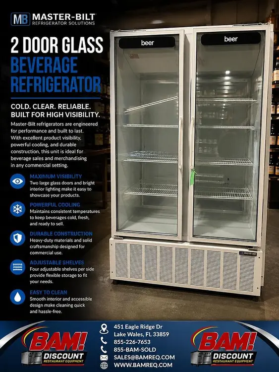 Used MASTER-BILT BMG-48 Display Refrigerators Florida US | BAM Discount Restaurant Equipment #1393583