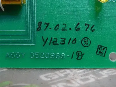 Unbranded 3520969-1D Printed Circuit Board 3520463-IF Y12310 87.02.676 Used