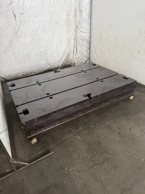 60" X 90" X 14" T-SLOTTED FLOOR PLATE. STOCK # 0632121