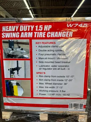 WARRIOR HEAVY DUTY TIRE CHANGER