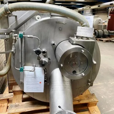 Krauss-Maffei HZ 800/1.0 Ph CIP peeler centrifuge, 316SS.