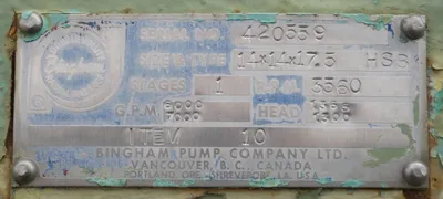 USED SULZER BINGHAM 14X14X17.5 HSB
