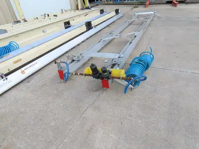 Unified 500 Lb Freestanding Bridge Crane Workstation 14' 9" Span 19' Runway