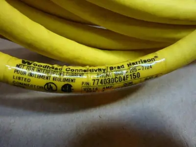 New | in-Stock BRAD HARRISON / WOODHEAD 774030C04F150 Cable & Wire Michigan US | Ideal Machinery #884090