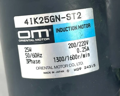 Used ORIENTAL MOTOR 4IK25GN-ST2 Industrial Controls | Industrial Parts R Us Inc. #365631