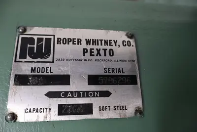 1996 ROPER WHITNEY PEXTO 381 Roll Forming | MD Equipment Services LLC (7)