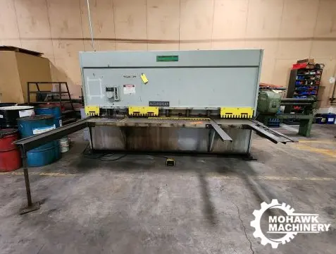 10' x 1/4" ACCURSHEAR "825010" HYDRA-MECHANICAL POWER SQUARING SHEAR w/FRONT OPERATED POWER BACK GAUGE - SQUARING ARM - FRONT SUPPORTS