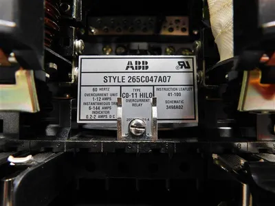 ABB C0-11 HILO Overcurrent Relay 265C047A07 60 Hz 1-12A Overcurrent Unit Used