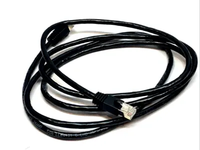 USED TRIPP LITE SHIELDED ETHERNET PATCH CABLE 7' CAT6A BLACK RJ45 M/M