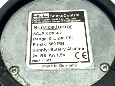 Used Parker SensoControl ServiceJunior Digital Pressure Gauge 0-230PSI Universal Pressure Meters Michigan US | Maverick Industrial Sales #1393024