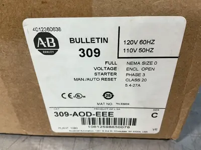 Used ALLENBRADLEY 309AODEEE Starters Ohio US | HGR 24 #1478441