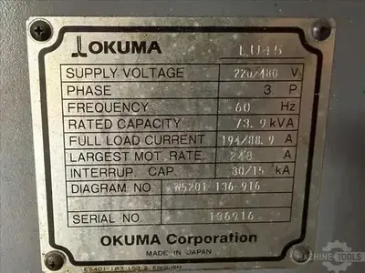 USED 2008 OKUMA IMPACT LU45