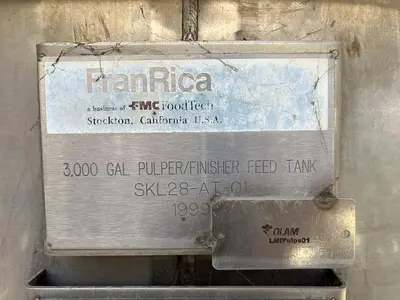 Tank, 3,000 Gallon, Stainless, 6'x16',  DT/CB, Hicks #S745054
