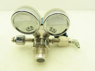 Airgas Y12-N245D High Purity Brass Two-Stage Gas Regulator