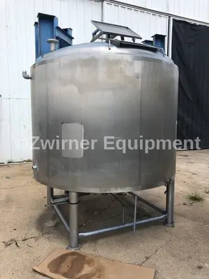 APV  Crepaco 1,500 Gallon Dome Top, Cone Bottom Pressure Wall Processor