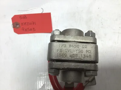 1/2 8450 02 FS OVL Y90 M2 CF8M Stainless Ball Valve 1500 WOG Oval Handle