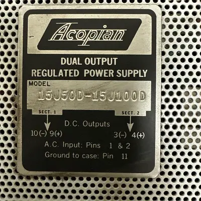 New | in-Stock ACOPIAN 15J50D-15J100D Power Supplies Ohio US | Surplus Asset Holdings #1239213