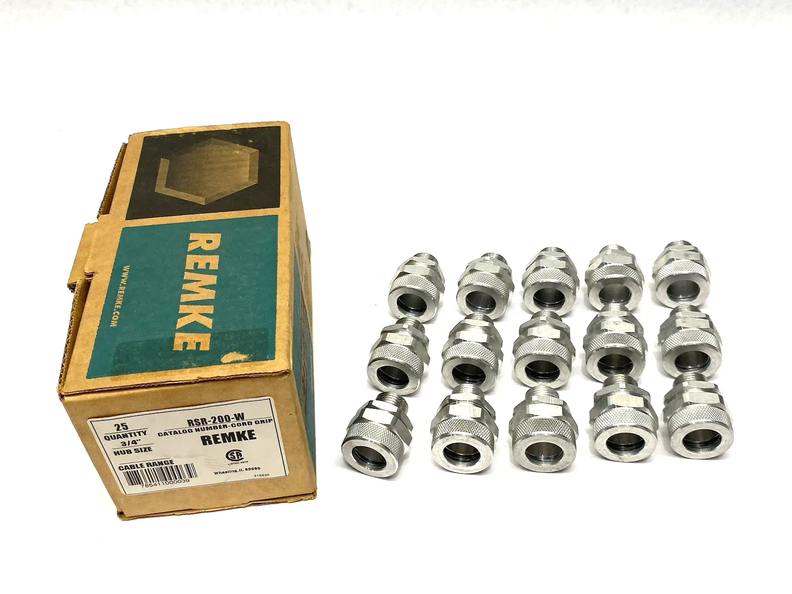 New | in-Stock Remke Cord Grip, 3/4 NPT, Cable Range, Aluminum, Form Size 3 Electrical Fittings Michigan US | Maverick Industrial Sales #1402292