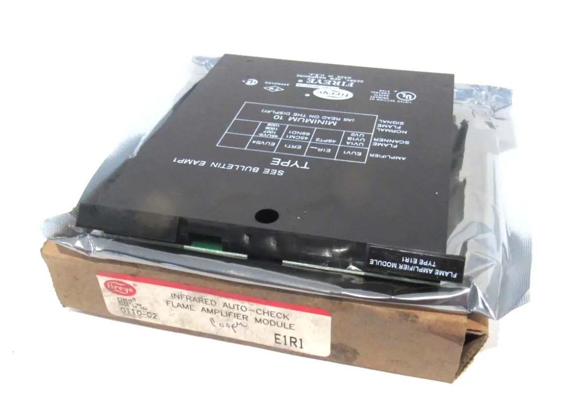 NEW FIREYE E1R1 FLAME AMPLIFIER MODULE