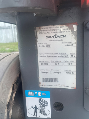Used 2015 Skyjack SJ3219 Scissor Lifters Florida US | Stack Equipment #1271238