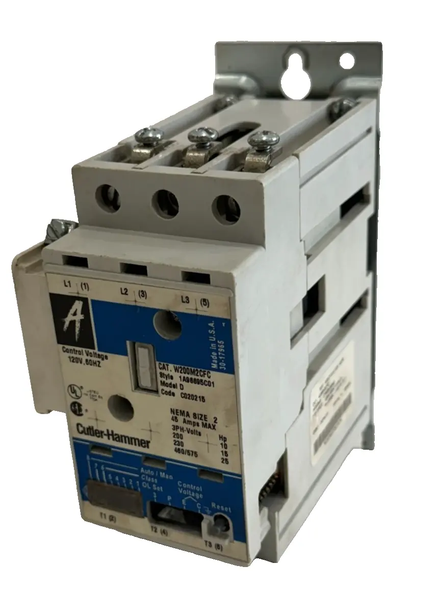 USED CUTLER HAMMER W200M2CFC STARTER 120V 60HZ 1A96695C01