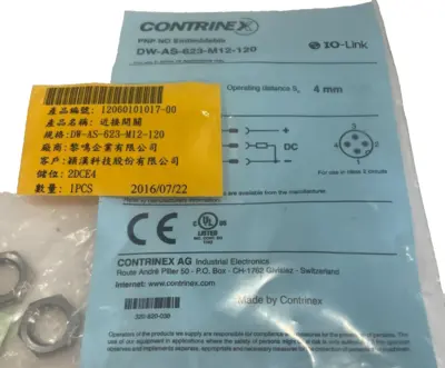 NEW CONTRINEX DW-AS-623-M12-120 INDUCTIVE SENSOR DWAS623M12120