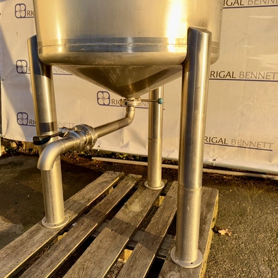 300L S/S Vertical Mix Tank With Rigal Bennett Shearhead Mixer 2.2 kw