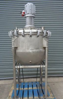 500 L S/S APV JKTD Hemispherical Reactor 3kW