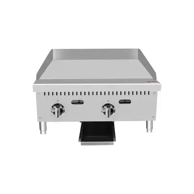 New | in-Stock Atosa New Atosa ATTG-24 HD 24'' Thermo-Griddle with Total 50,000 BTU (with 1" Griddle Plate) Commercial Flat Top Griddles Illinois US | Falcon Restaurant Supply #1375235