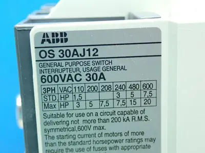 NEW ABB OSJ30B6150