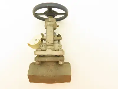 Powell 2474 Stainless Globe Valve 1-1/2" Socket Weld 200 WOG Rising Stem