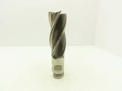 Putnam Tool PLA-563-4 4 Flute Coarse Rough Single End Mill 2.5" Dia x 6" Flute