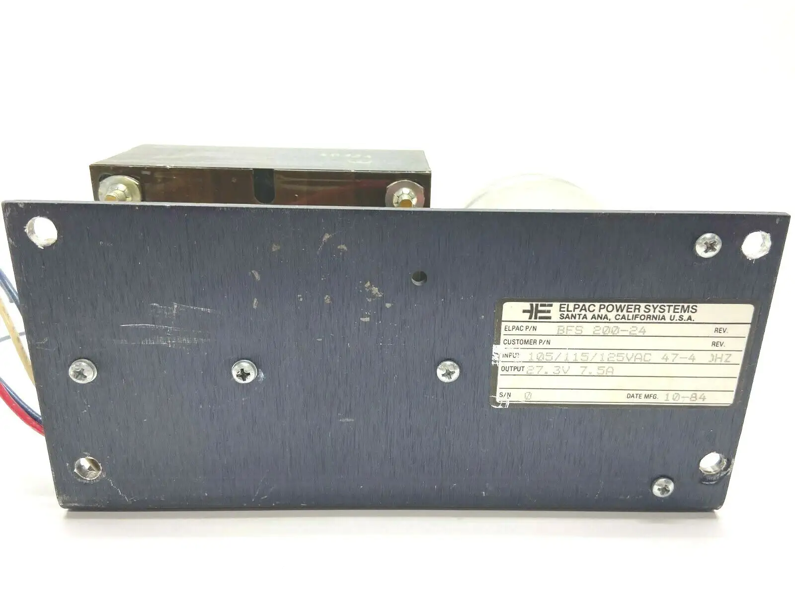 BFS 200-24 | Elpac  Power Supply 27.3V 7.5A - Used