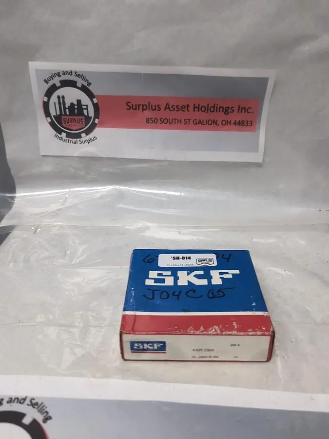 New | in-Stock SKF 6309 ZJEM Industrial Controls Ohio US | Surplus Asset Holdings #1240476