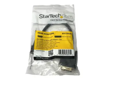 NEW STARTECH HDMI ADAPTER 8" HDMI TO DVI-D VIDEO ADAPTER F/M