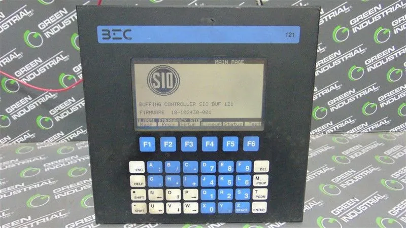 BEC Elektronik AS BUF-121-SIO Operator Interface BEC 121 Dual I/O Used