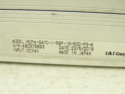 IAI RCP4-SA7C-I-56P-16-500-P3-M Linear Robo Actuator Ball Screw 500mm Stroke