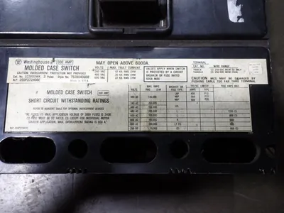 Used WESTINGHOUSE LC3600WK Circuit Breakers Ohio US | HGR 24 #901211