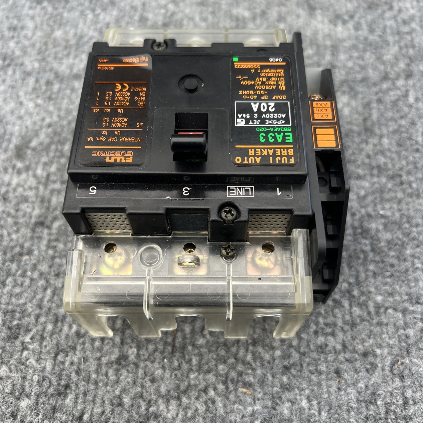 Used Fuji EA33 20A Circuit Breakers California US | Davliegogo LLC #1706567