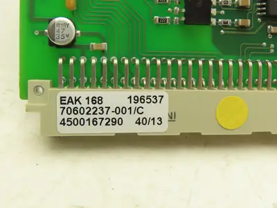 SMS Elotherm EAK 168 Printed Circuit Control Board PCB Card 70602237-001/C