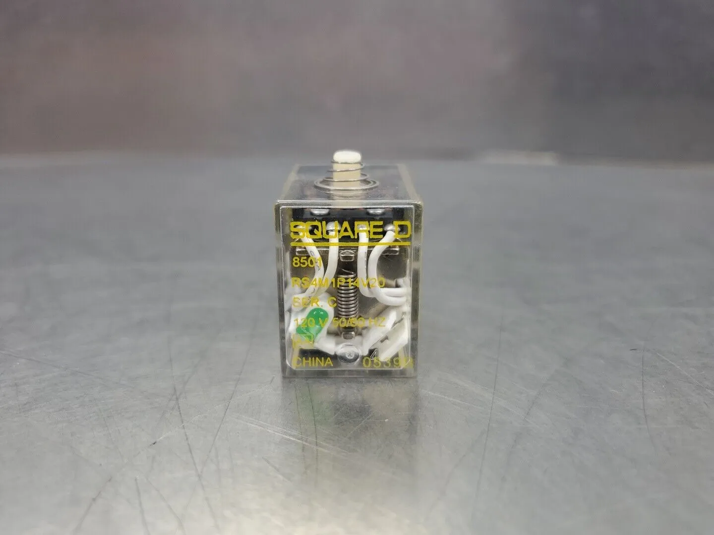 SQUARE D RS4M1P14V20 Ser C Relay, 120V, 50/60HZ. 4D-29