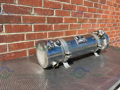 USED FINN-AQUA STAINLESS STEEL  HEAT EXCHANGER  13" X 37"