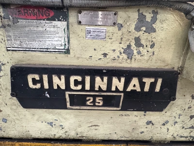 CINCINNATI 2512 SHEARS, POWER SQUARING (Inches) | Wheeler Machinery Sales (3)