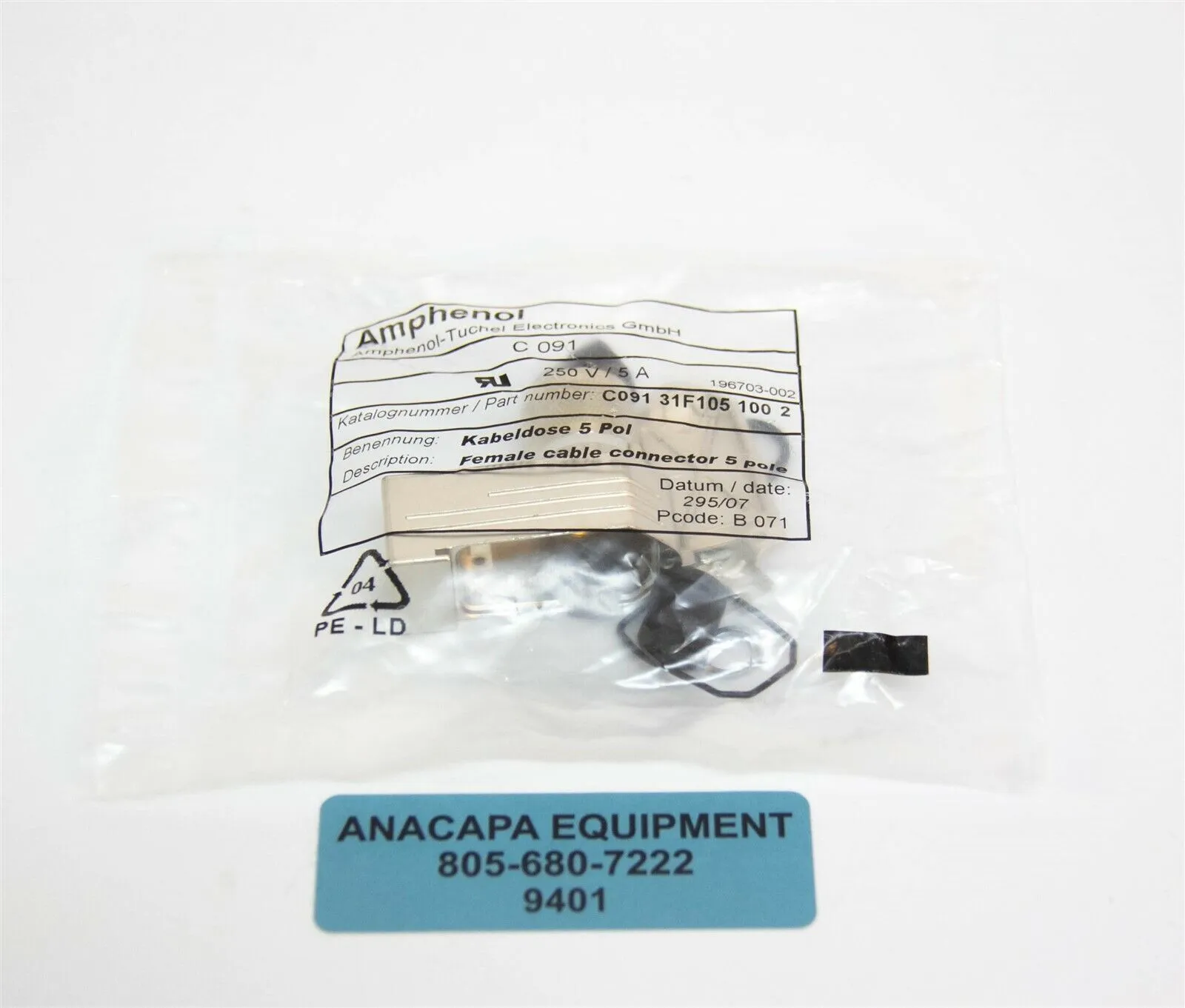 NEW Amphenol Tuchel Electronics C091 31F105 100 2