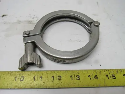 3" Sanitary Hinged Split Clamp Stainless Steel Lot Of 2
