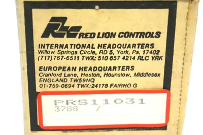 NEW RED LION CONTROLS PRS11031 SPEED SWITCH RELAY